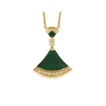 Bulgari - Divas' Dream - Collier en or jaune, malachite et diamants