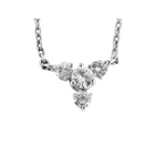 Collier en or gris et diamants