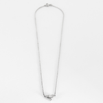 Collier en or gris et diamants
