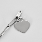 Dinh Van - Bracelet en or blanc et pampilles coeur