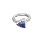 Bague en or blanc et Tanzanite