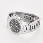 Hermès - Clipper Chrono - Montre en acier à boitier rond et à mouvement quartz