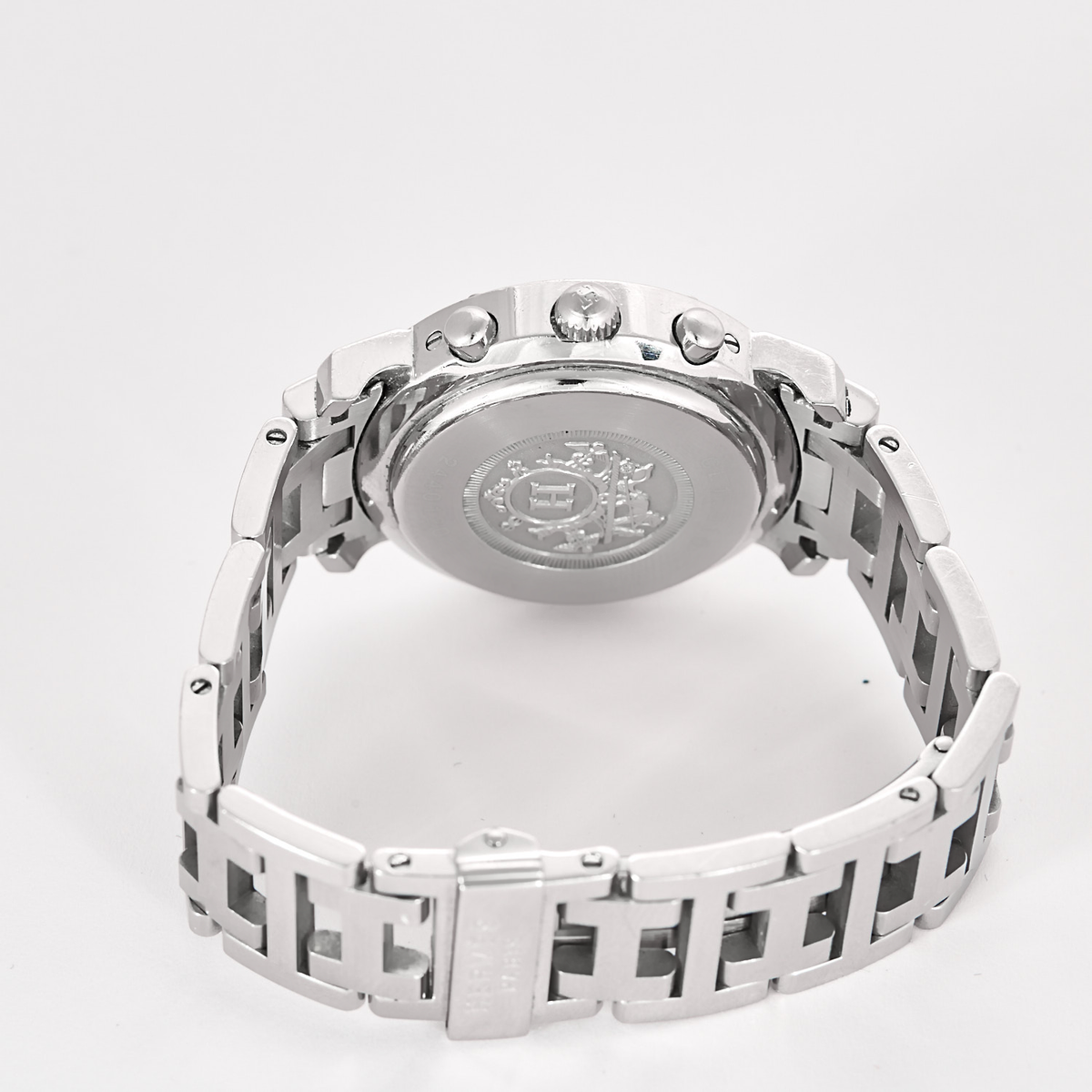 Hermès - Clipper Chrono - Montre en acier à boitier rond et à mouvement quartz