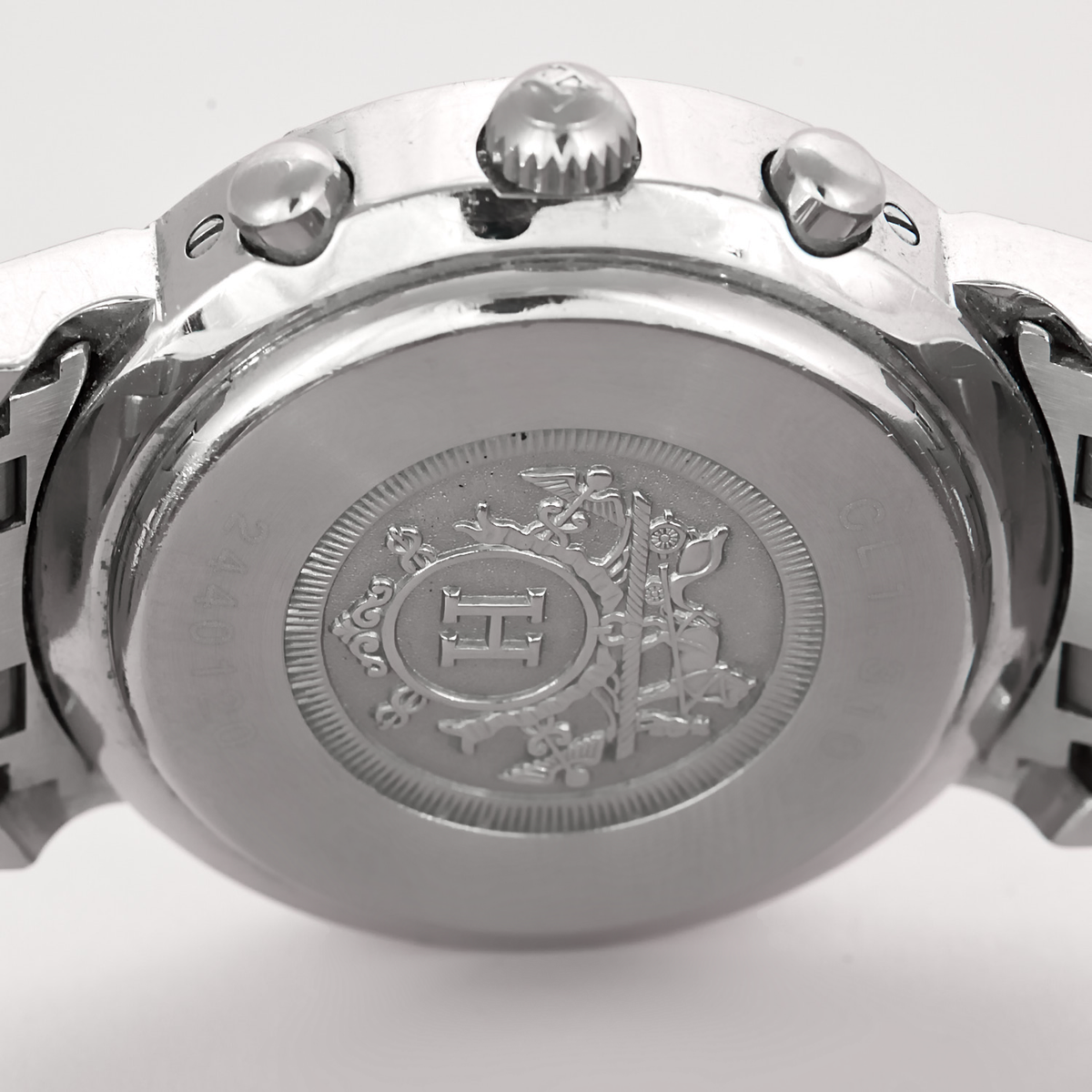 Hermès - Clipper Chrono - Montre en acier à boitier rond et à mouvement quartz