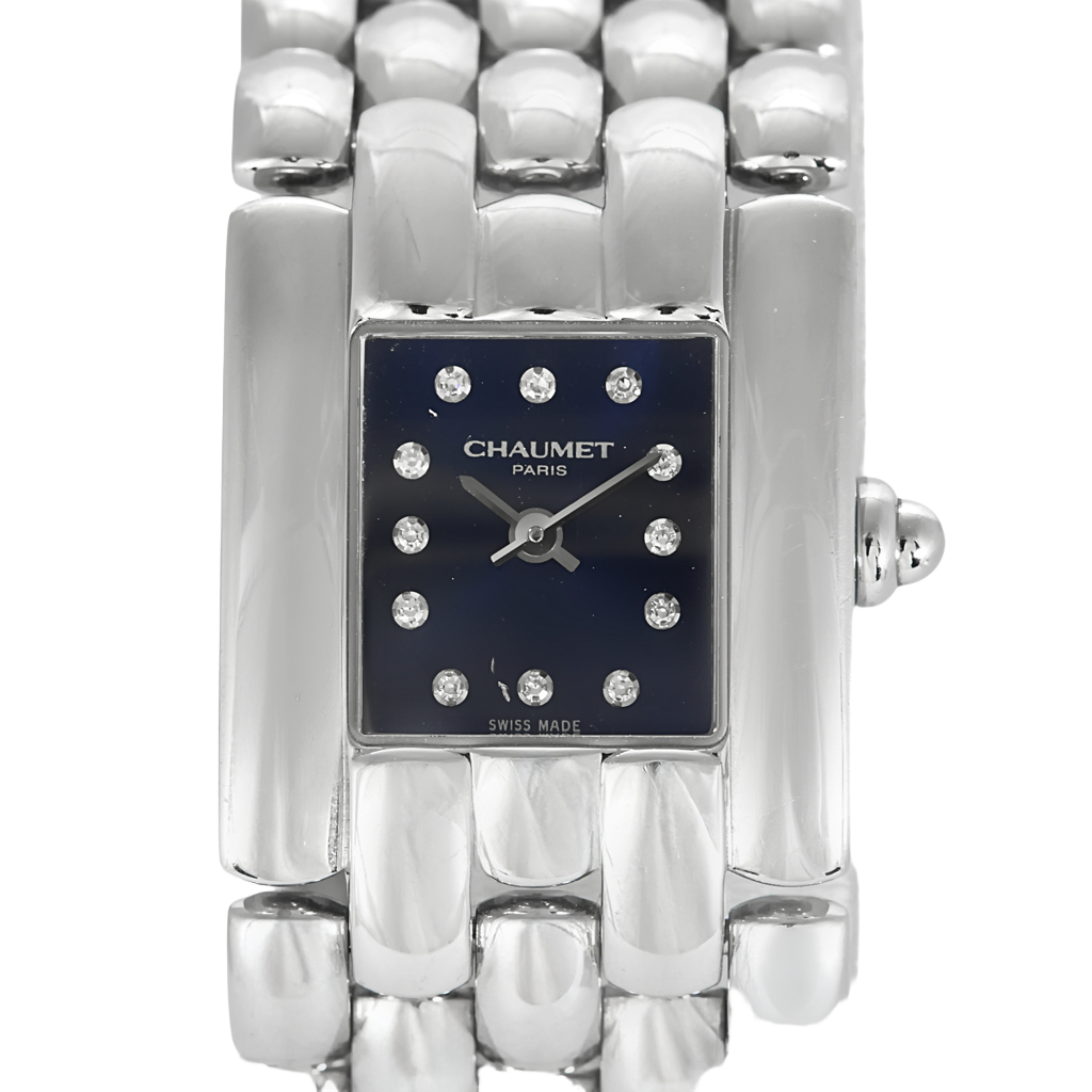 CHAUMET - Khésis - Montre de dame en acier à boitier carré et mouvement quartz