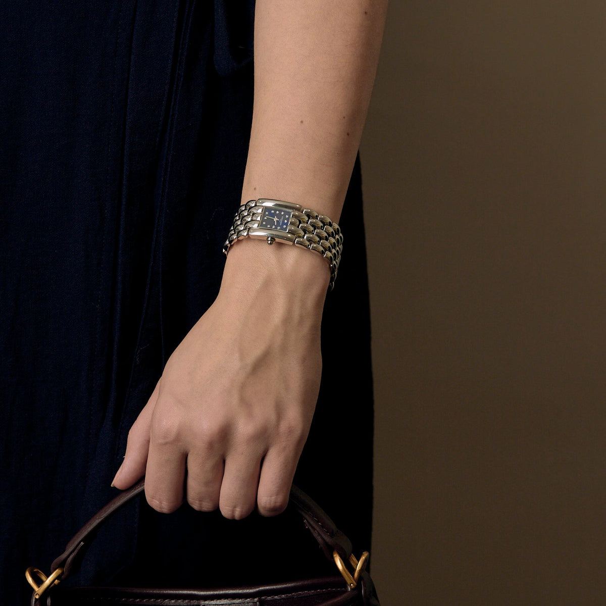 CHAUMET - Khésis - Montre de dame en acier à boitier carré et mouvement quartz
