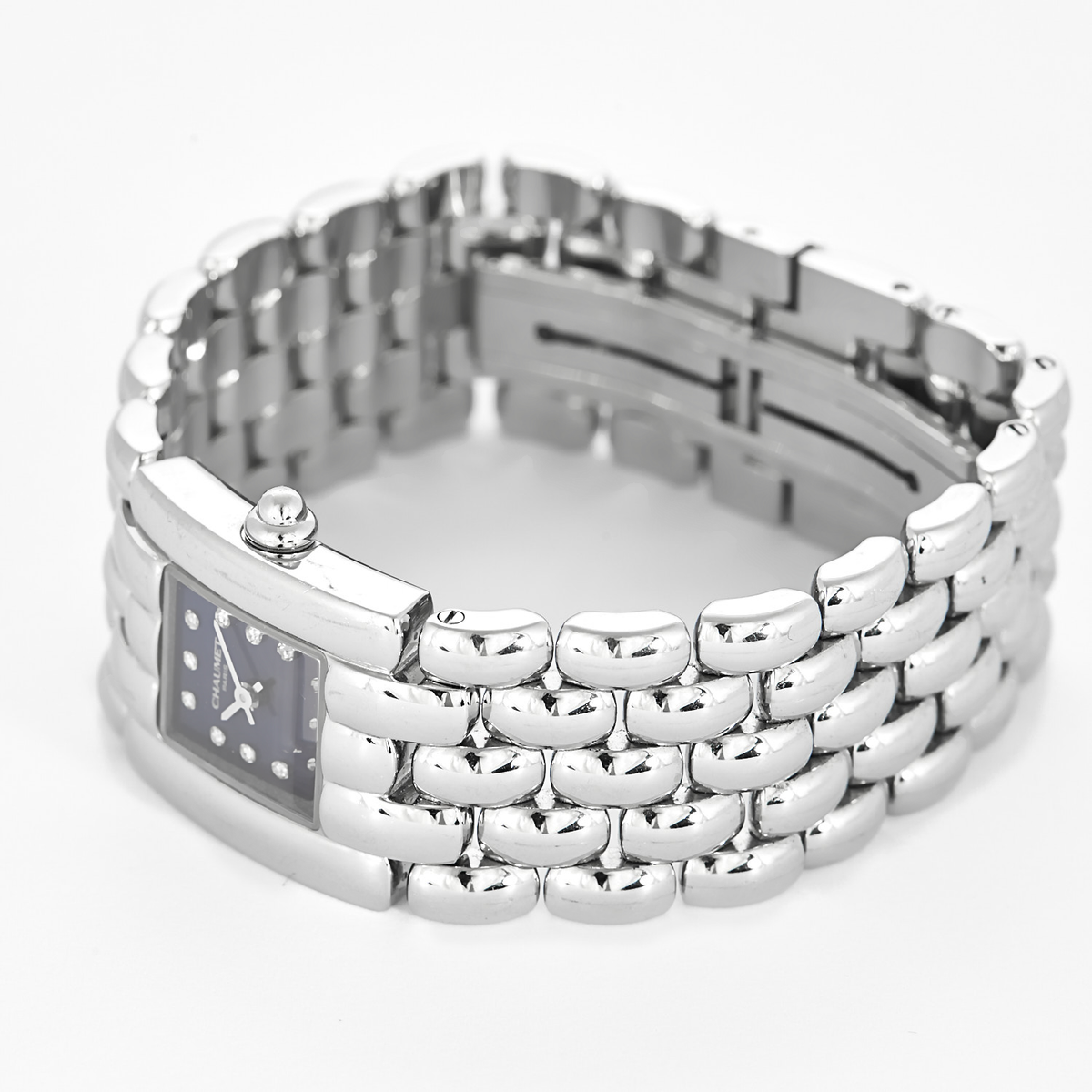 CHAUMET - Khésis - Montre de dame en acier à boitier carré et mouvement quartz
