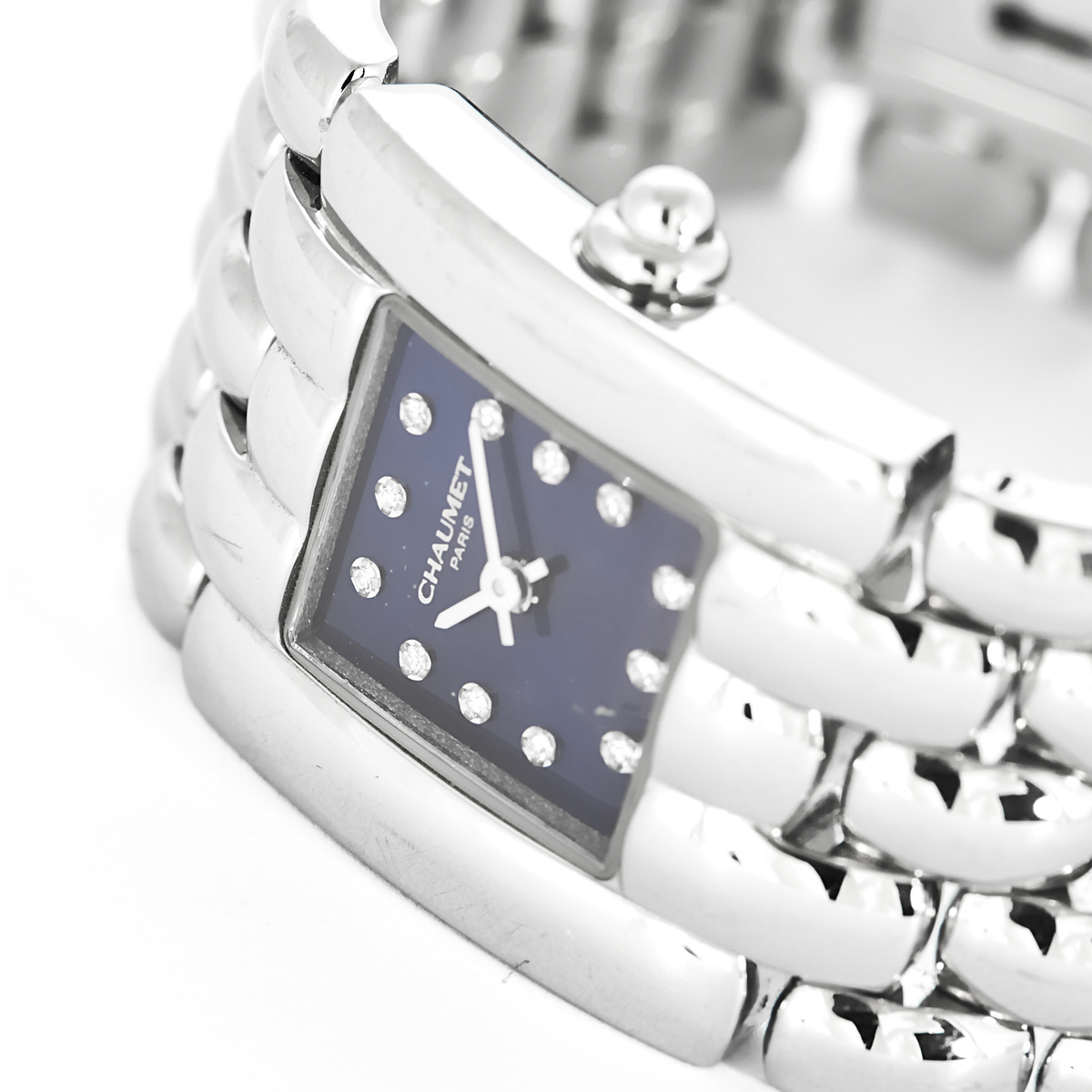 CHAUMET - Khésis - Montre de dame en acier à boitier carré et mouvement quartz