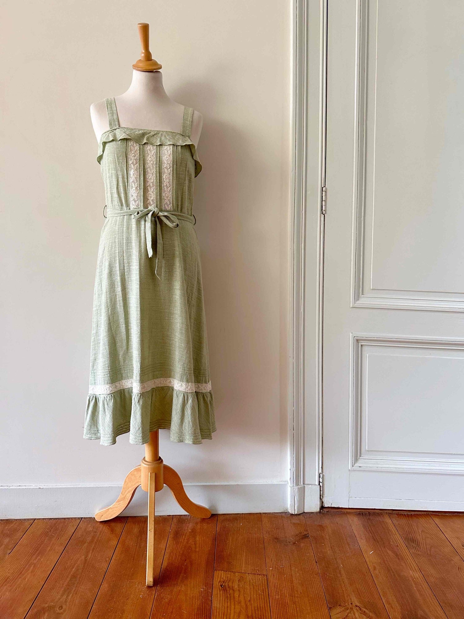 Cotton and silk dress