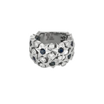 FRED - Haute Joaillerie - Shine-  Bague en or gris diamants et saphirs