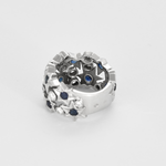 FRED - Haute Joaillerie - Shine-  Bague en or gris diamants et saphirs
