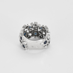 FRED - Haute Joaillerie - Shine-  Bague en or gris diamants et saphirs