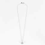 Collier et pendentif floral or 14K et diamants