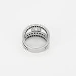 Importante Bague en or gris diamant taille ancienne 2.66 carats environ