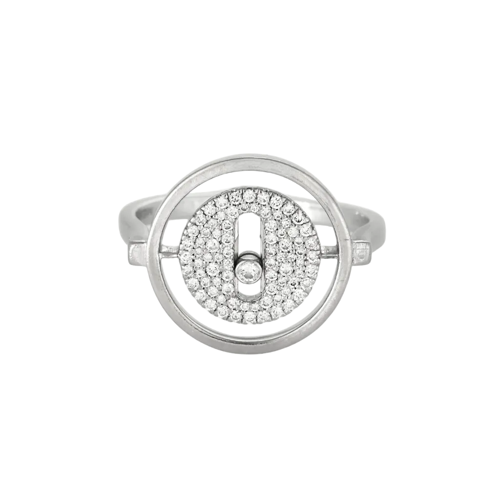 Messika - Lucky move pavé or gris et diamants. PM