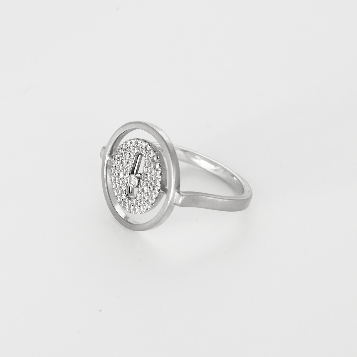 Messika - Lucky move pavé or gris et diamants. PM
