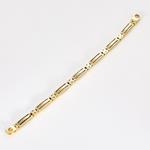 Bracelet de type gourmette en or blanc et or jaune