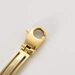 Bracelet de type gourmette en or blanc et or jaune