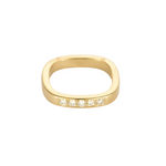 Dinh Van - Square - Alliance en or jaune et diamants