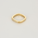 Dinh Van - Square - Alliance en or jaune et diamants