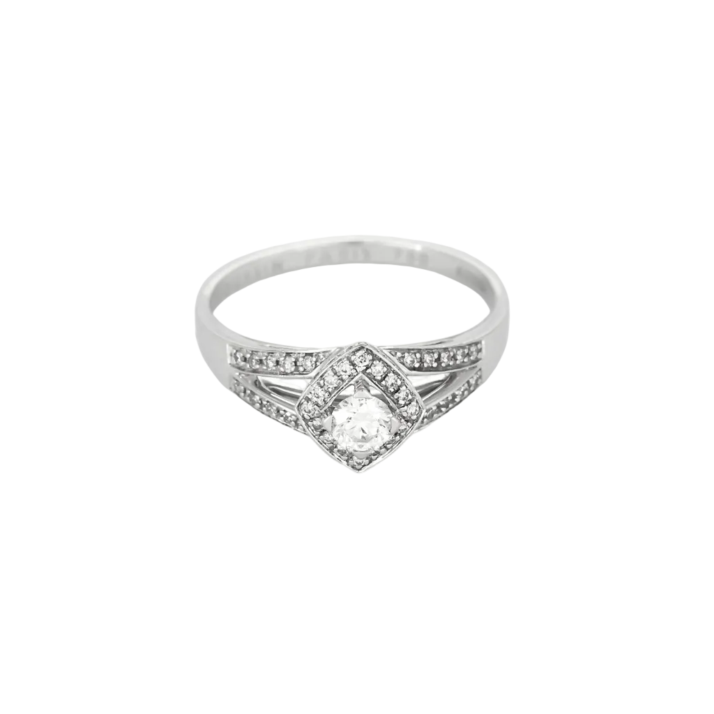 Mauboussin Bague Solitaire Love my Love N°2 en or gris et diamants
