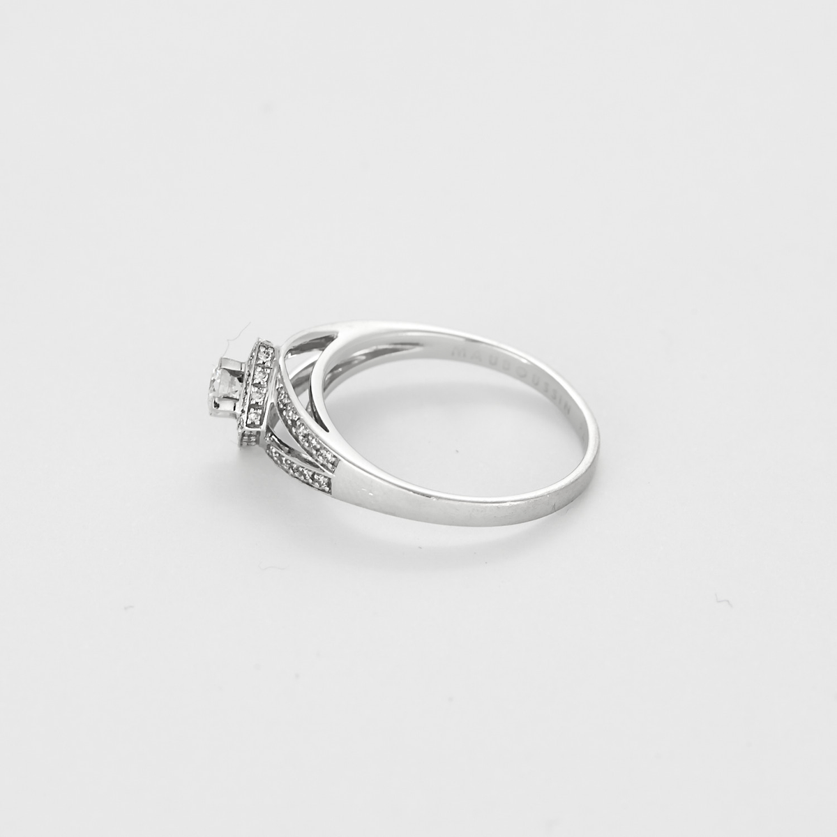Mauboussin Bague Solitaire Love my Love N°2 en or gris et diamants