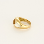 MAUBOUSSIN -  «Aloha» - Bague jonc en or jaune, citrine et nacre blanche