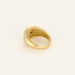 MAUBOUSSIN -  «Aloha» - Bague jonc en or jaune, citrine et nacre blanche