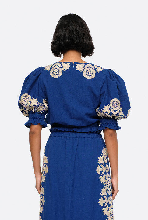 Blouse Sea Ny – Bleu moyen