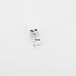 Paire de Boutons d'oreilles en or gris et diamant 0.35 carat environ
