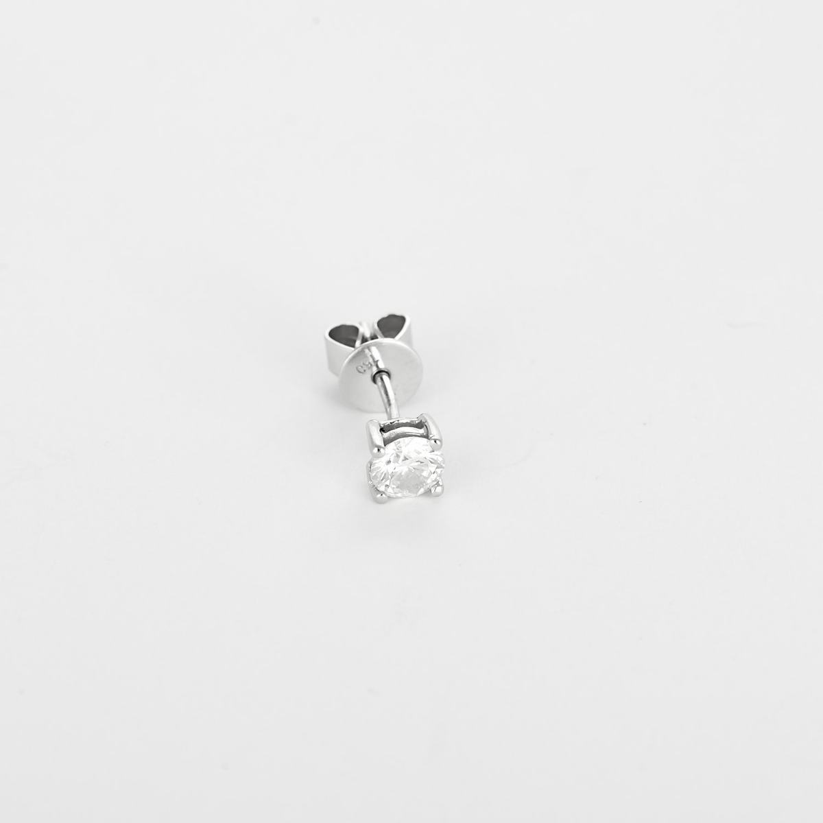 Paire de Boutons d'oreilles en or gris et diamant 0.35 carat environ