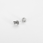 Paire de Boutons d'oreilles en or gris et diamant 0.35 carat environ
