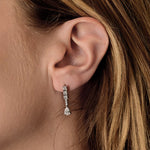 Boucles d'oreilles en Or blanc 18k Diamant