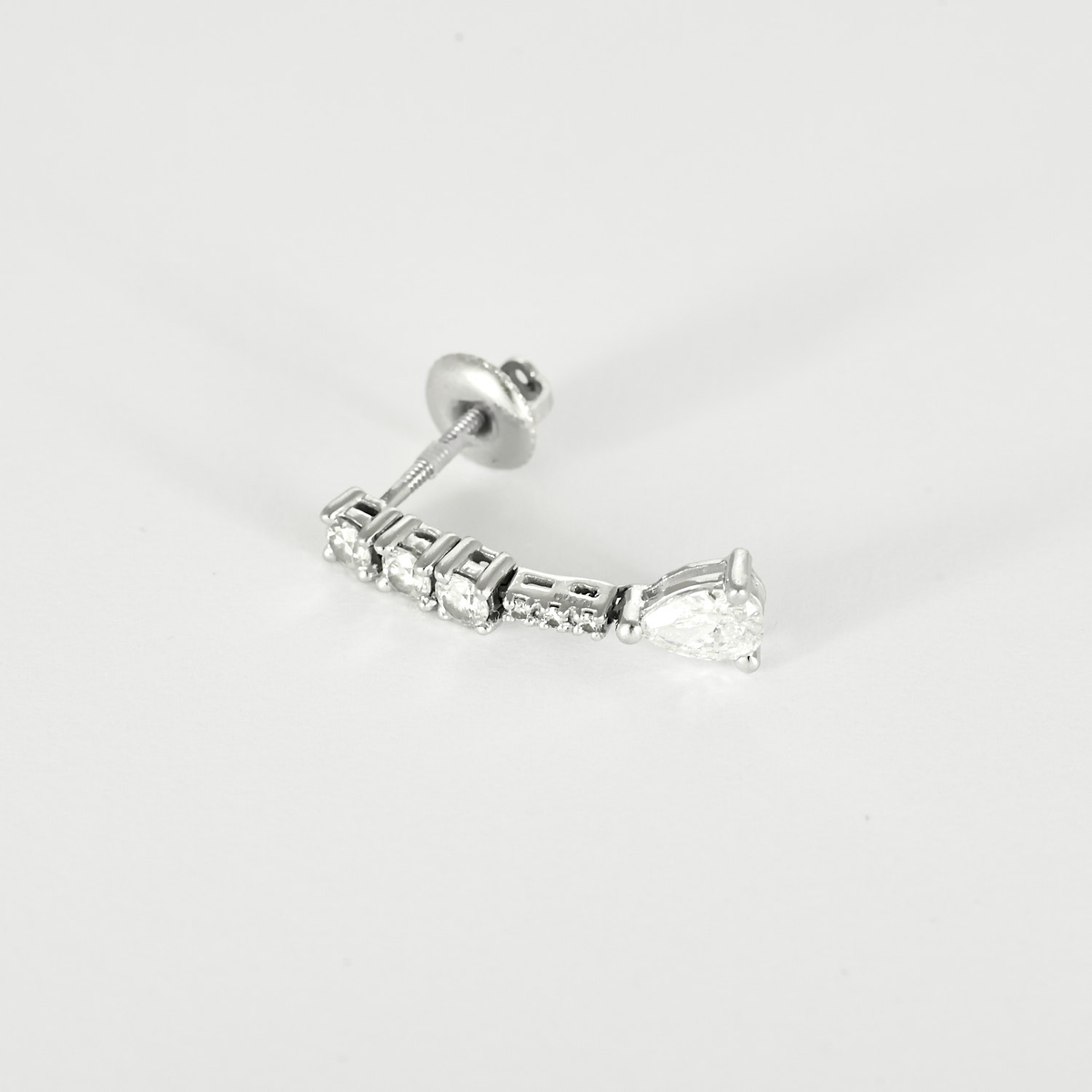 Boucles d'oreilles en Or blanc 18k Diamant
