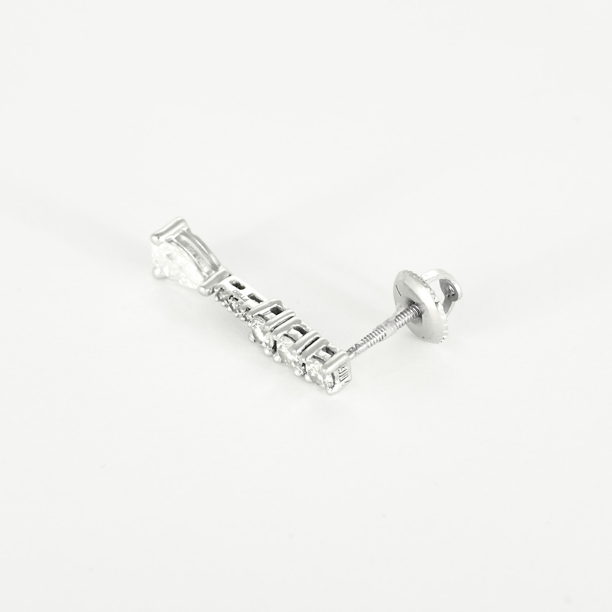 Boucles d'oreilles en Or blanc 18k Diamant