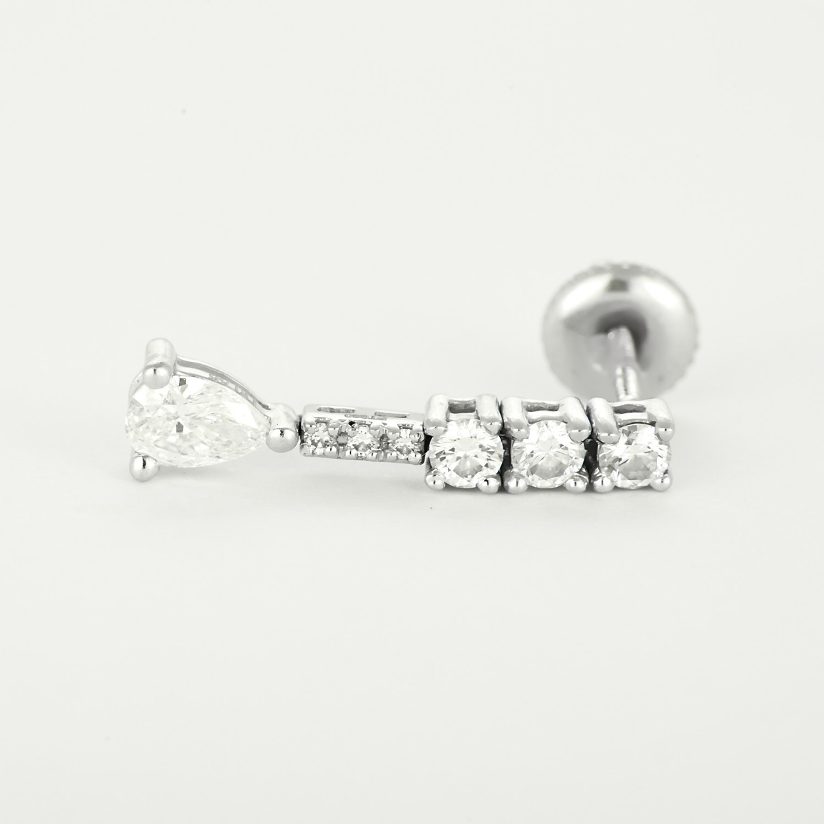 Boucles d'oreilles en Or blanc 18k Diamant