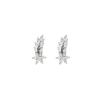 Boucles d'oreilles en Or blanc 18k Diamant