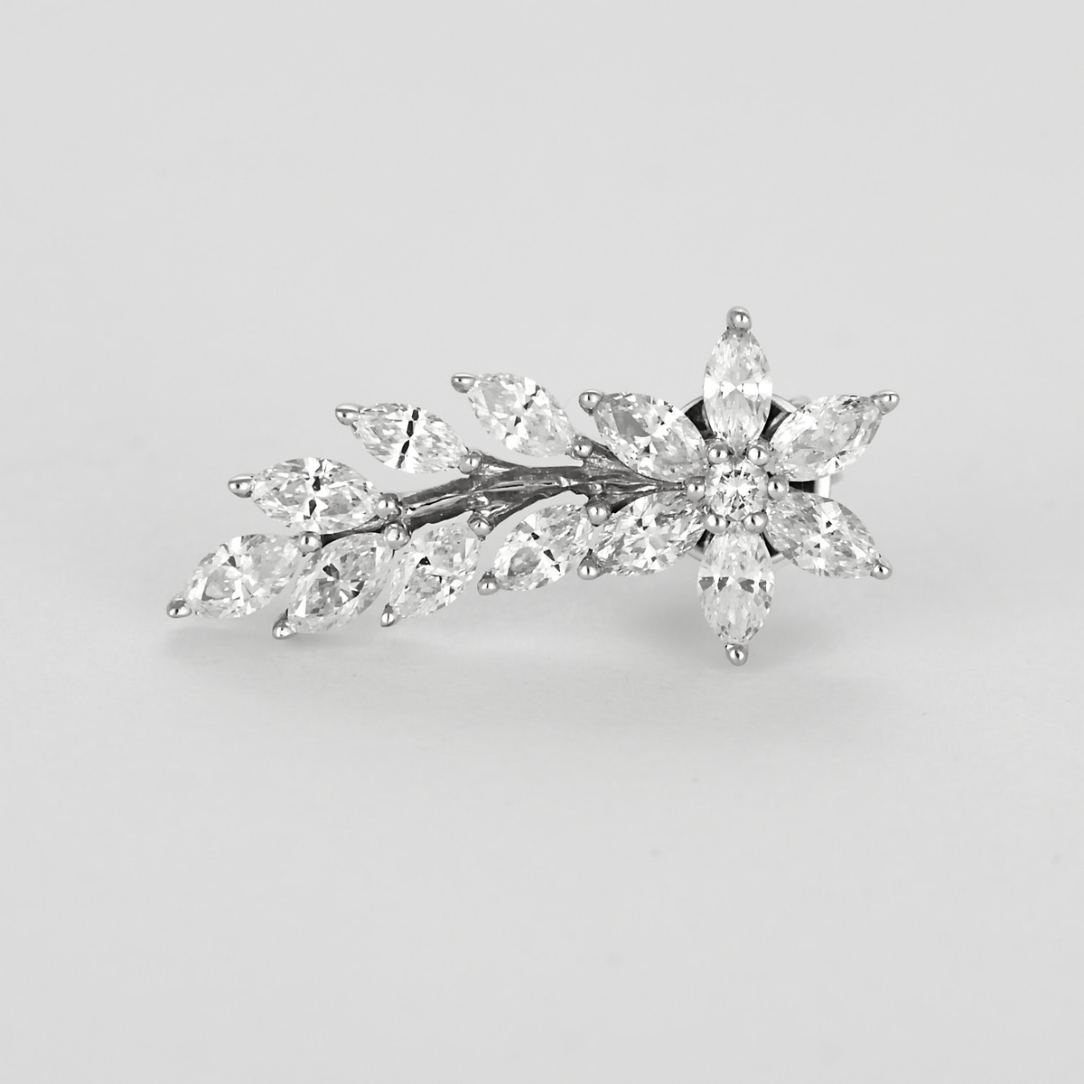 Boucles d'oreilles en Or blanc 18k Diamant