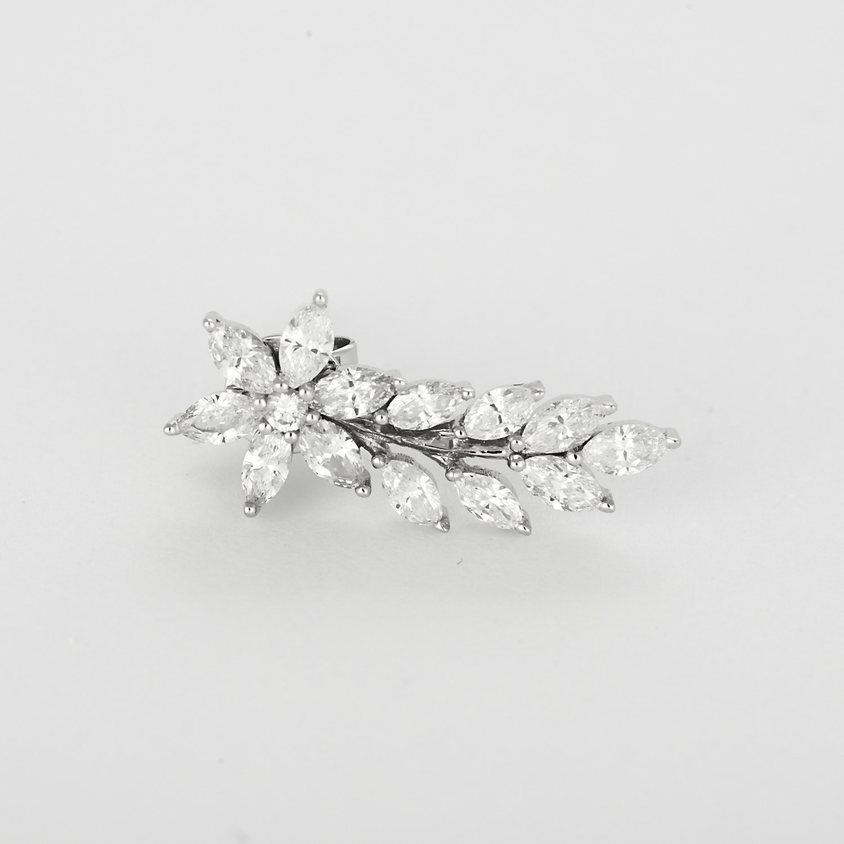 Boucles d'oreilles en Or blanc 18k Diamant