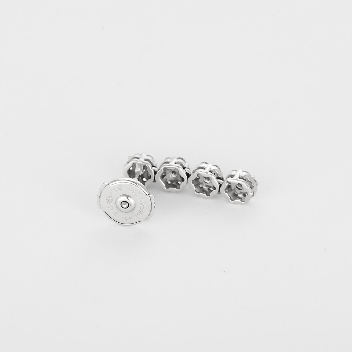 Boucles d'oreilles en Or blanc 18k Diamant