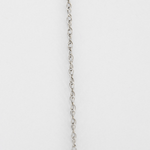 Collier en or gris et pendentif 14K diamants, améthyste, quartz et topaze bleu