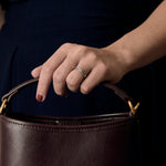 Dinh Van- Seventies - PM-  Bague en or gris et diamants