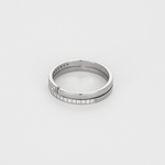 Dinh Van- Seventies - PM-  Bague en or gris et diamants