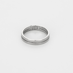 Dinh Van- Seventies - PM-  Bague en or gris et diamants