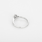 Solitaire en or blanc, diamants