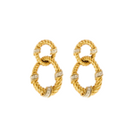 Boucles d'oreilles en Or jaune 18k Diamants
