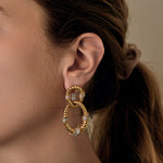 Boucles d'oreilles en Or jaune 18k Diamants