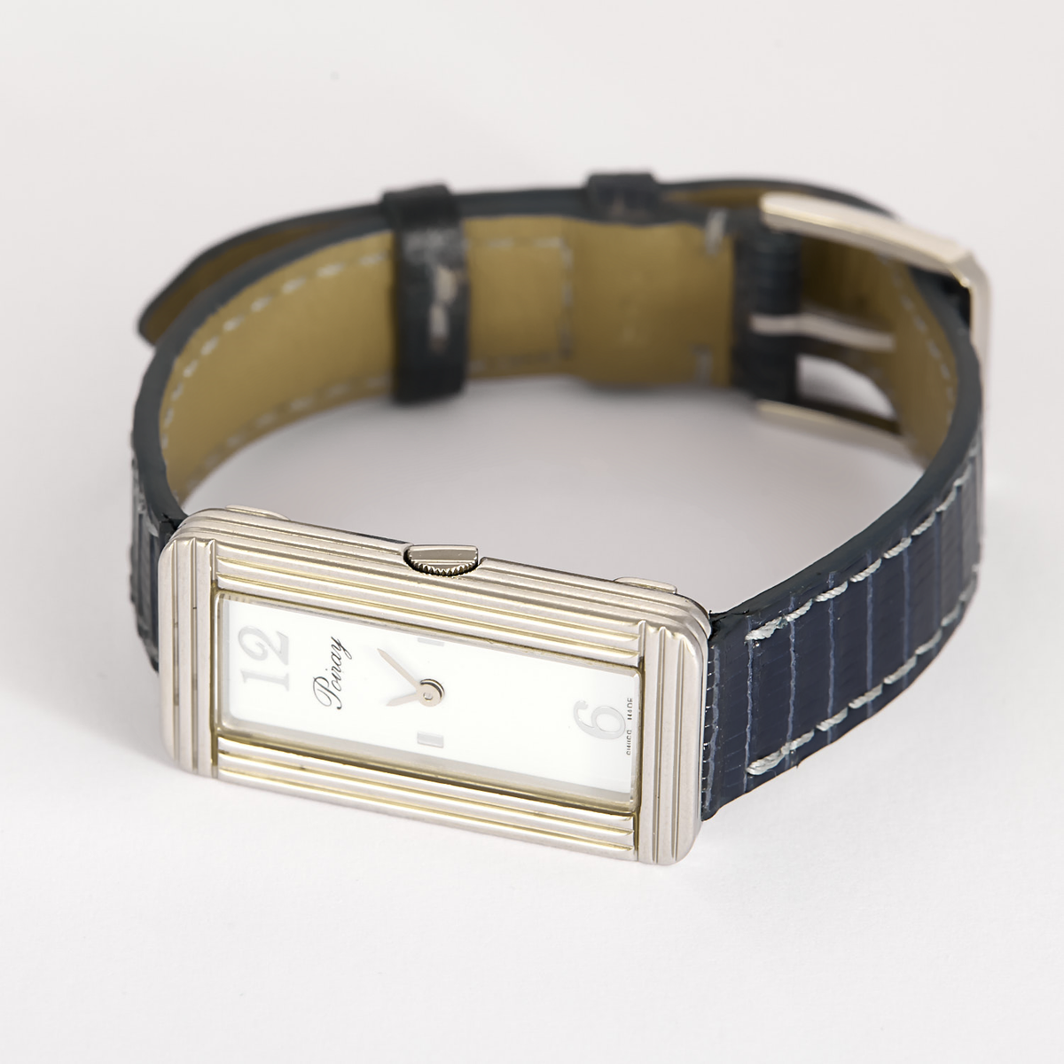 POIRAY - Ma Baguette - Ma première allongée - Montre en acier à boitier rectangulaire et à mouvement quartz
