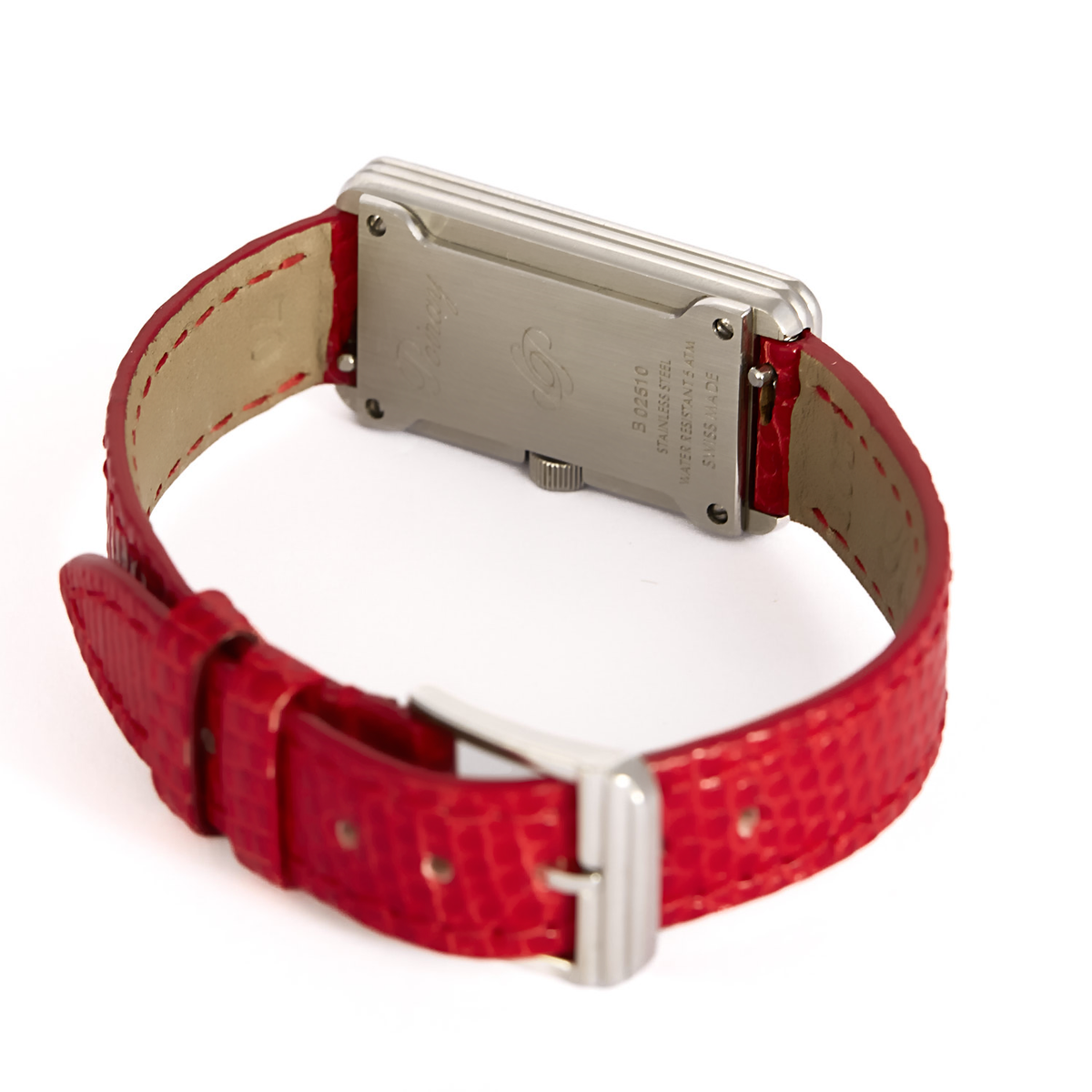 POIRAY - Ma Baguette - Ma première allongée - Montre en acier à boitier rectangulaire et à mouvement quartz