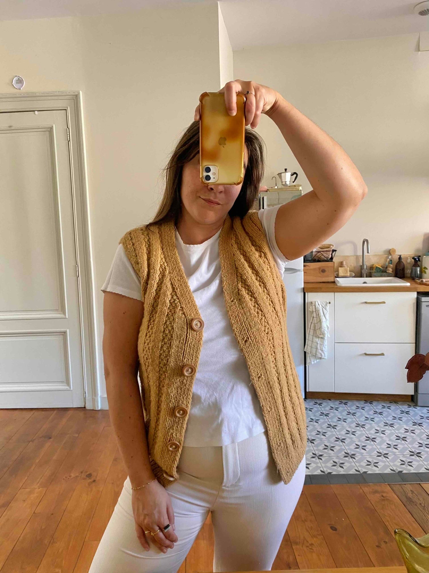 Gilet sans manches en laine